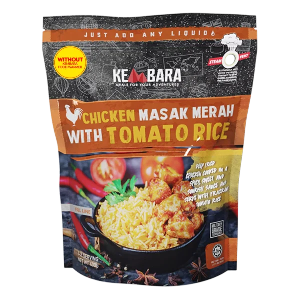 Chicken Masak Merah with Tomato Rice (Without Food Warmer)