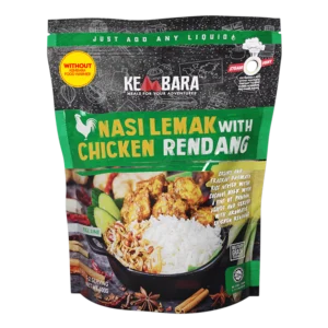 Nasi Lemak with Chicken Rendang (Without Food Warmer)