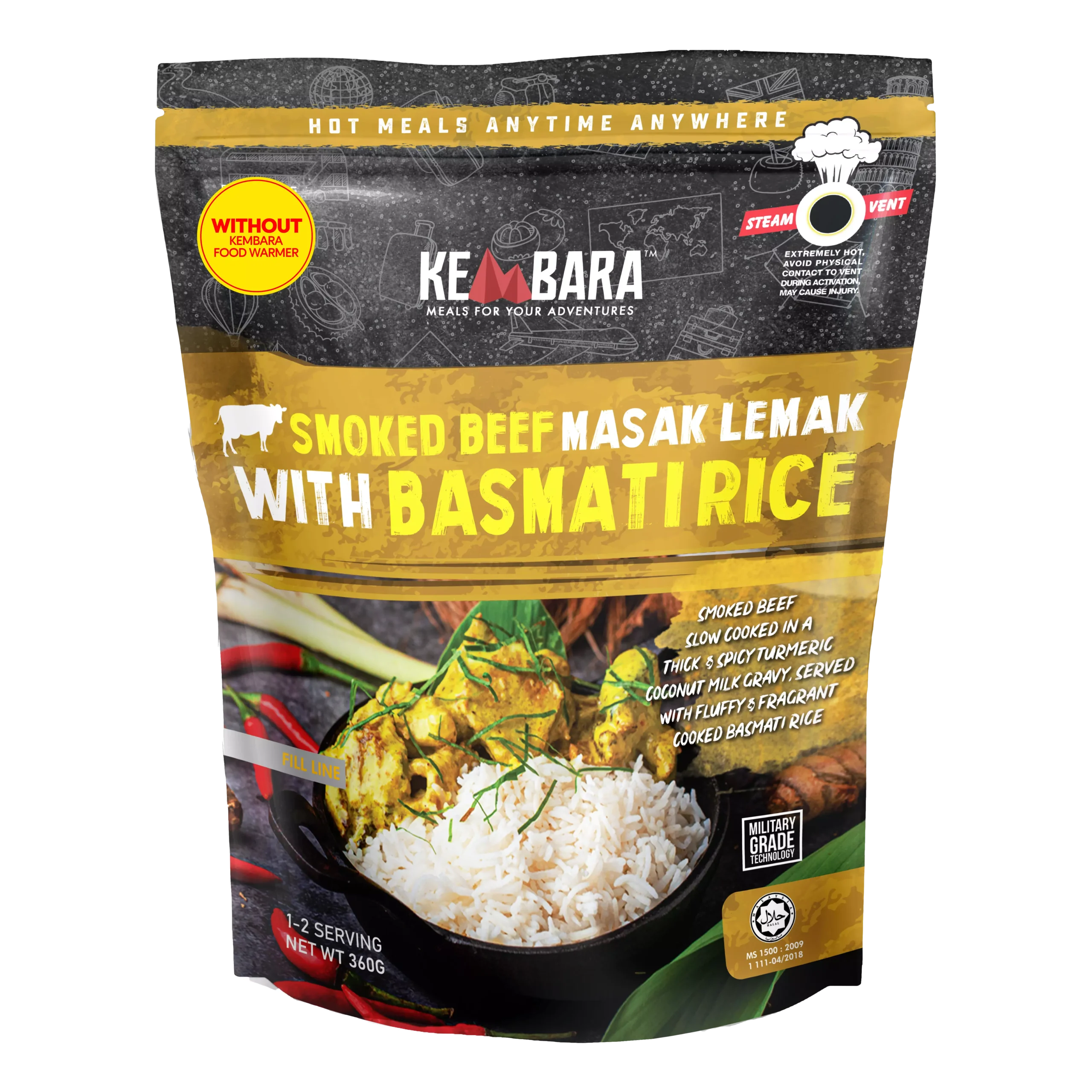 Smoked Beef with Basmathi Rice (Without Food Warmer)