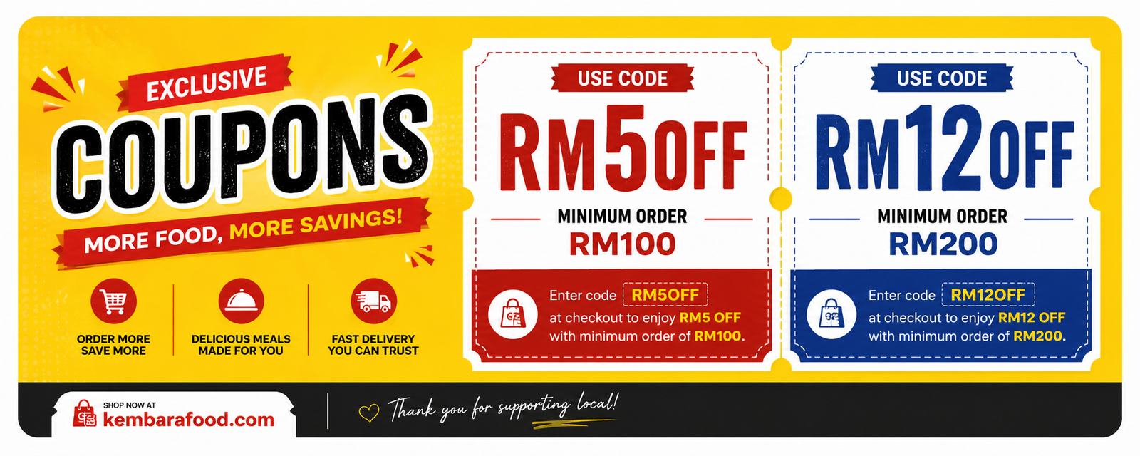Exclusive Coupons - KembaraFood