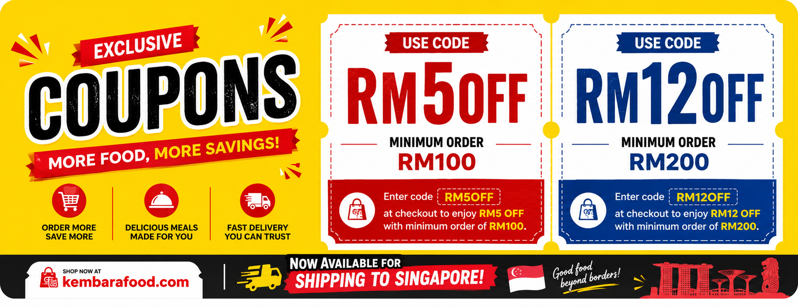 Exclusive Coupons - KembaraFood